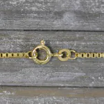 Goldkette als Venezianerkette in Gelbgold 333 / 8K, 95 cm lang, 1,4 mm breit, Gewicht ca. 10.9 g.