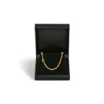 Armband als Kordelkette hohl in Gelbgold 333 / 8K, 18,5 cm lang, 3,3 mm breit, Gewicht ca. 2.8 g.