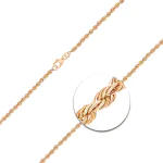 Goldkette als Kordelkette hohl in Gelbgold 333 / 8K, 50 cm lang, 3,3 mm breit, Gewicht ca. 6.8 g.