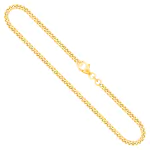 Goldkette als Panzerkette in Gelbgold 750 / 18K, 45 cm lang, 2.7 mm breit, Gewicht ca. 13.7 g.