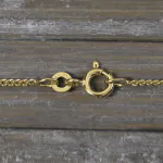 Goldkette als Panzerkette flach in Gelbgold 333 / 8K, 85 cm lang, 1,7 mm breit, Gewicht ca. 6.9 g.