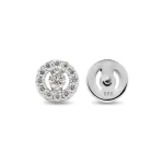 0,22 Karat Diamant Ohrstecker Weißgold in 5.5 mm