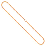 Goldkette als Panzerkette flach in Gelbgold 333 / 8K, 85 cm lang, 2,7 mm breit, Gewicht ca. 13.7 g.