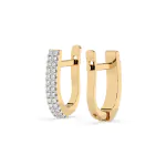 0,22 Karat Diamant Creolen, Gelbgold 585 / 14 Karat
