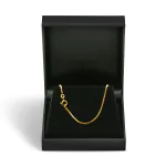 Goldkette als Venezianerkette in Gelbgold 333 / 8K, 45 cm lang, 1,4 mm breit, Gewicht ca. 5.2 g.