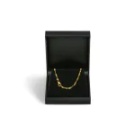 Goldkette als Singapurkette in Gelbgold 375 / 9 Karat, 60 cm lang, 2.2 mm breit, Gewicht ca. 4.4 g.