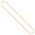 Goldkette als Zopfkette in Gelbgold 585 / 14K, 45 cm lang, 1,7 mm breit, Gewicht ca. 5.1 g.