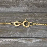 Goldkette als Venezianerkette rund geschlagen in Gelbgold 750 / 18K, 50 cm lang, 1,2 mm breit, Gewicht ca. 4.9 g.