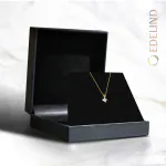 0,08 Karat Diamant Anhänger 4 Krappe Gelbgold 585 (14K) mit Goldkette für Damen