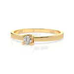0,10 Karat Diamant Verlobungsring, Gelbgold 585 / 14K