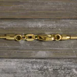 Goldkette als Tondakette in Gelbgold 585 / 14K, 100 cm lang, 1,2 mm breit, Gewicht ca. 14.3 g.
