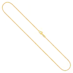 Goldkette als Bingokette in Gelbgold 375 / 9K, 36 cm lang, 1,1 mm breit, Gewicht ca. 2.5 g.