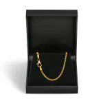 Armband als Zopfkette in Gelbgold 585 / 14 K, 20 cm lang, 2,5mm breit, Gewicht ca. 5 g.