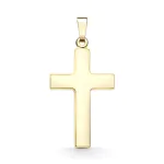 Anhänger Kreuz glanz , Gelbgold 333 / 8K, Höhe 24 mm, Gewicht ca. 0,85 g