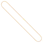 Goldkette als Ankerkette flach in Gelbgold 375 / 9K, 45 cm lang, 1.2 mm breit, Gewicht ca. 1.8 g.