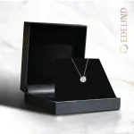 0,11 Karat Diamant Anhänger Weißgold 585 (14K) mit Goldkette für Damen