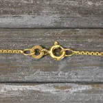 Goldkette als Venezianerkette rund geschlagen in Gelbgold 333 / 8 Karat, 34 cm lang, 1.2 mm breit, Gewicht ca. 2.4 g.