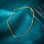 Goldkette als Venezianerkette in Gelbgold 585 / 14K, 40 cm lang, 1,8 mm breit, Gewicht ca. 9 g.