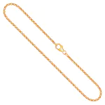 Goldkette als Erbskette in Gelbgold 750 / 18K, 38 cm lang, 2 mm breit, Gewicht ca. 5.7 g.