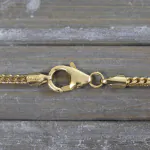 Goldkette als Bingokette in Gelbgold 585 / 14K, 70 cm lang, 1,8 mm breit, Gewicht ca. 13.6 g.