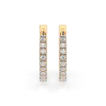 0,22 Karat Diamant Creolen, Gelbgold 585 / 14 Karat