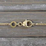 Goldkette als Bingokette in Gelbgold 333 / 8K, 80 cm lang, 1,1 mm breit, Gewicht ca. 5.3 g.