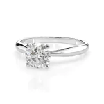 0,5 Karat Diamant Verlobungsring mit 1 Diamanten, Weißgold 585 / 14K