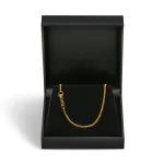 Goldkette als Panzerkette flach in Gelbgold 585 / 14K, 50 cm lang, 1,7 mm breit, Gewicht ca. 5.3 g.