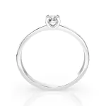 0,10 Karat Diamant Verlobungsring, Weißgold 585 / 14K