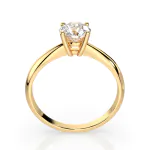 0,40 Karat Diamant Verlobungsring mit 1 Diamanten, Gelbgold 585 / 14K