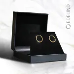 Ohrringe, Creolen, Gelbgold 333 / 8K, Außendurchmesser 15 mm, Breite 2 mm, Gewicht ca. 0.4 g