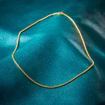 Goldkette als Schlangenkette in Gelbgold 333 / 8K, 100 cm lang, 1,9 mm breit, Gewicht ca. 14 g.