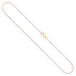 Goldkette als Ankerkette diamantiert in Gelbgold 375 / 9K, 38 cm lang, 1,2 mm breit, Gewicht ca. 1.7 g.