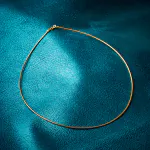 Goldkette als Tondakette in Gelbgold 585 / 14K, 40 cm lang, 1,4 mm breit, Gewicht ca. 5.1 g.