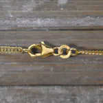 Singapurkette in Gelbgold 333 / 8K, 42 cm, 2,4 mm, Gewicht ca. 3,4 g