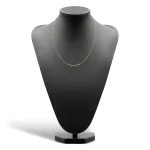 Goldkette als Ankerkette diamantiert in Gelbgold 333 / 8K, 50 cm lang, 1,7 mm breit, Gewicht ca. 3.9 g.