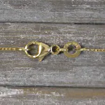 Goldkette als Venezianerkette in Gelbgold 333 / 8K, 42 cm lang, 0,7 mm breit, Gewicht ca. 1.4 g.