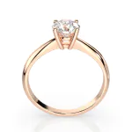 0,40 Karat Diamant Verlobungsring mit 1 Diamanten, Rotgold 585 / 14K