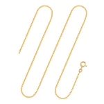 Goldkette als Venezianerkette in Gelbgold 375 / 9K, 36 cm lang, 1,2 mm breit, Gewicht ca. 3.1 g.