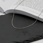 Goldkette als Ankerkette diamantiert in Weißgold 750 / 18K, 60 cm lang, 1,7 mm breit, Gewicht ca. 6.9 g.