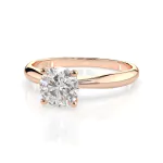 0,40 Karat Diamant Verlobungsring mit 1 Diamanten, Rotgold 585 / 14K