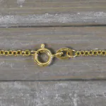 Goldkette als Erbskette in Gelbgold 375 / 9K, 90 cm lang, 2 mm breit, Gewicht ca. 8.4 g.