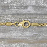Armband als Zopfkette in Gelbgold 375 / 9 K, 21,5 cm lang, 2,5mm breit, Gewicht ca. 4.8 g.