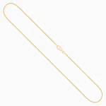Goldkette als Schlangenkette in Gelbgold 750 / 18K, 55 cm lang, 0,9 mm breit, Gewicht ca. 5.6 g.