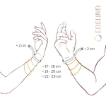 Armband als Zwillingspanzerkette in Gelbgold 333 / 8 K, 22 cm lang, 2,9mm breit, Gewicht ca. 2.4 g.