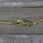 Goldkette als Tondakette in Gelbgold 333 / 8K, 42 cm lang, 1 mm breit, Gewicht ca. 3 g.