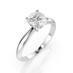 0,40 Karat Diamant Verlobungsring mit 1 Diamanten, Weißgold 585 / 14K, Weite 56 mm, Gewicht ca. 1.7 g.