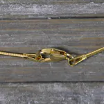 Goldkette als Tondakette in Gelbgold 585 / 14K, 40 cm lang, 1 mm breit, Gewicht ca. 3.5 g.