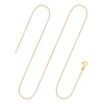 Goldkette als Ankerkette diamantiert in Gelbgold 333 / 8K, 80 cm lang, 1,2 mm breit, Gewicht ca. 3.2 g.