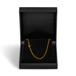 Goldkette als Schlangenkette in Gelbgold 750 / 18K, 42 cm lang, 1,4 mm breit, Gewicht ca. 4.4 g.
